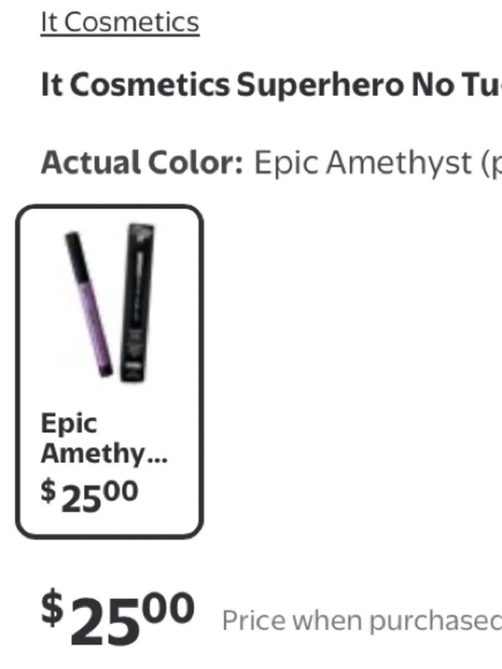 it cosmetics Superhero No-Tug Shadow Stick epic amethyst